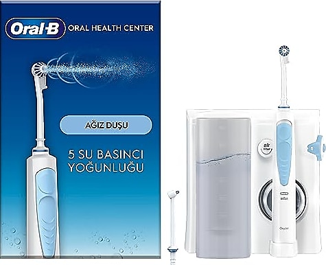 Oral-B Ağız Sağlığı Merkezi Ağız Duşu: Ağız duşu, 1 Oxyjet Başlığı, 1 Su Jeti Başlığı
