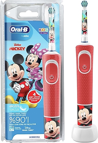 Oral-B D100 Mickey Özel Seri Çocuklar İçin Şarj Edilebilir Diş Fırçası
