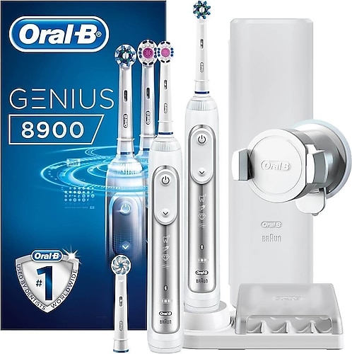 Oral-B Genius Pro 8900 2'li Avantaj Paketi Şarjlı Diş Fırçası