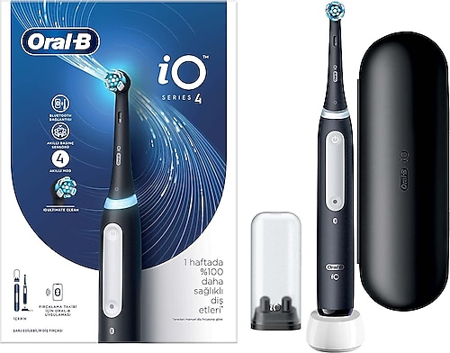 Oral-B iO 4 Siyah Şarjlı Diş Fırçası