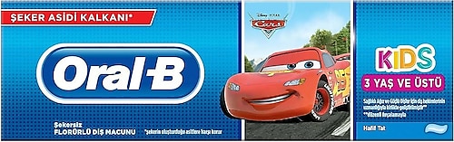 Oral-B Pro-Expert Stages Cars 3+ Yaş Florürlü Çocuk Diş Macunu 75 ml