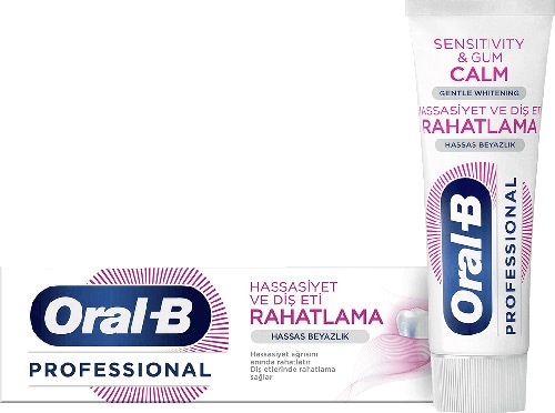 Oral-B Professional Hassasiyet ve Diş Eti Rahatlama Hassas Beyazlık Florürlü Diş Macunu 75 ml