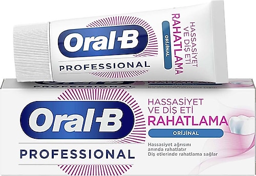 Oral-B Professional Hassasiyet ve Diş Eti Rahatlama Orijinal Florürlü Diş Macunu 50 ml