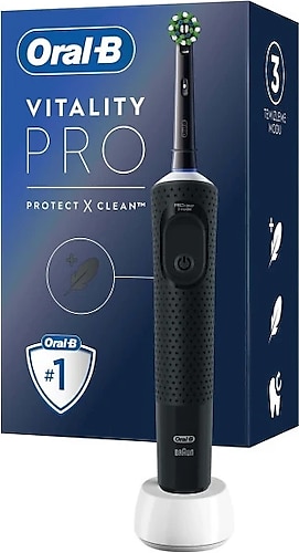 Oral-B Şarjlı/elektrikli Diş Fırçası Vitality Pro Siyah Koruma Ve Temizlik X2