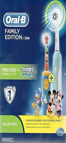 Oral-B Şarjlı Pro 500 + D10 Mickey Müzikli Çocuk Diş Fırçası