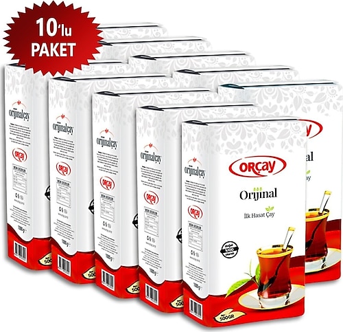 Orçay Ilk Hasat Çay, 500 gr x 10' Lu