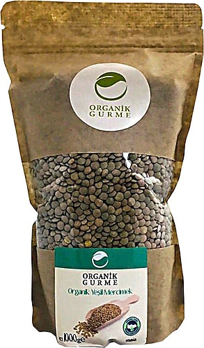 Organik Gurme 1000 gr Yeşil Mercimek