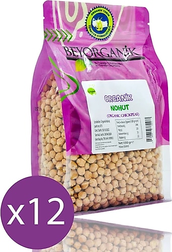 Organik Nohut 1kg x 12 adet