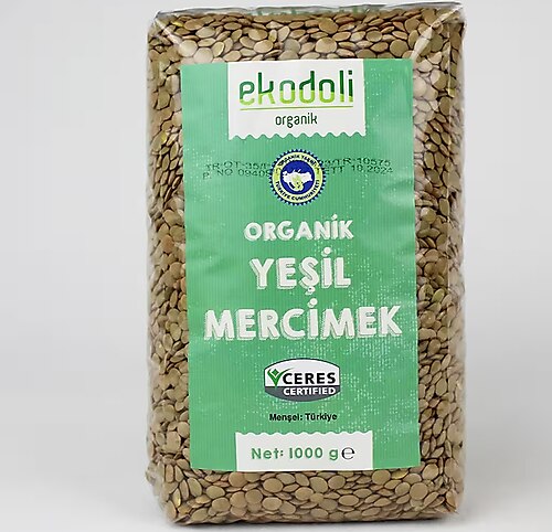 ORGANİK YEŞİL MERCİMEK 1000 GR