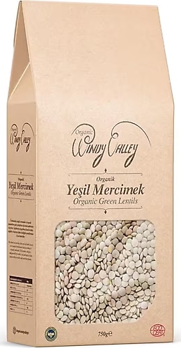 Organik Yeşil Mercimek 750 Gr.