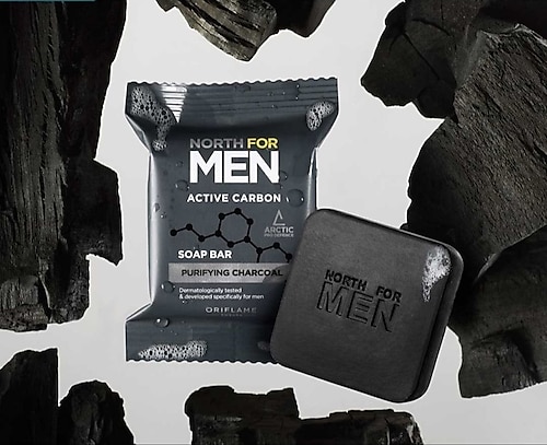 Oriflame North For Men Active Carbon Sabun