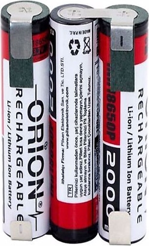 Orion 18650 11.1V 2000mAh 30A 3S Li-ion Şarjlı Matkap Pili
