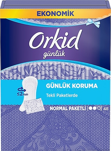 Orkid Günlük Koruma Normal Günlük Ped 48'li