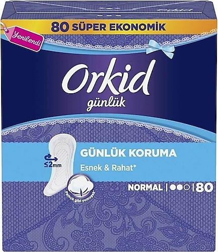 Orkid Günlük Koruma Normal Günlük Ped 80'li