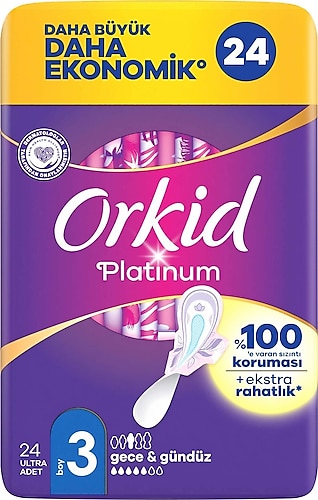 Orkid Platinum Dörtlü Paket Gece 24 Adet