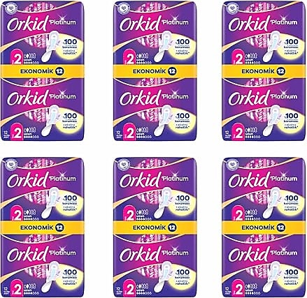 Orkid Platinum Hijyenik Ped Uzun 72 Adet Anne Kız Paketi