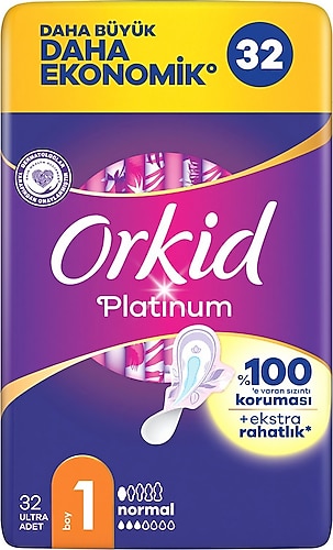 Orkid Platinum Normal Boy 1 Hijyenik Ped 32'li