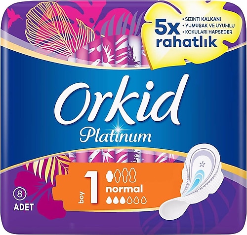 Orkid Platinum Normal Boy 1 Hijyenik Ped 8'li
