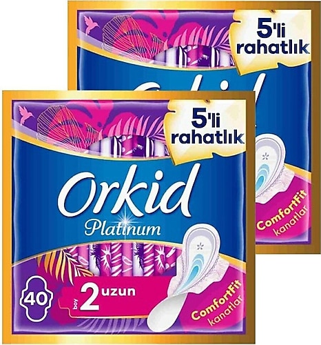 Orkid Platinum Uzun Cesaret Paketi 40 lı x 2 Adet