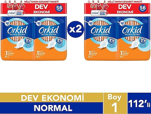 Orkid Ultra Extra Normal Cesaret Paketi 112'li