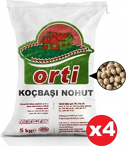 Orti Koçbaşı Nohut 5 kg 4'lü