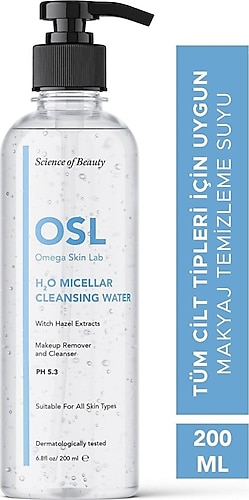 OSL Omega Skin Lab H2o Micellar Cleanser Water 200 ml