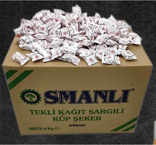 OSMANLI Tekli Kağıt Sargılı Küp Şeker 5 Kg