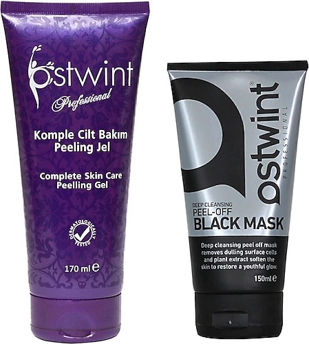 Ostwint Soyulabilir Siyah Maske 150ml & Cilt Yenileyici Peeling Jel 170 Ml