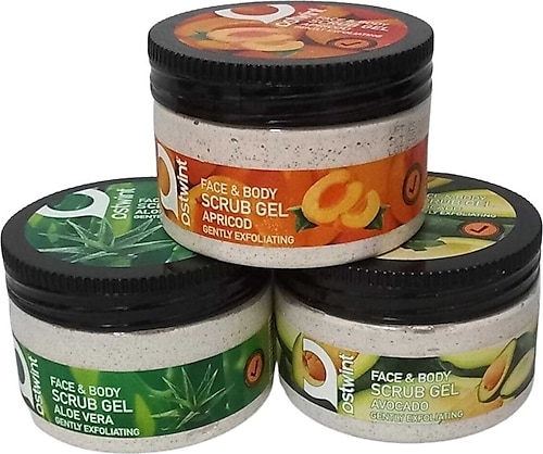Ostwint Yüz Ve Vücut Scrub Jel 3'lü Set