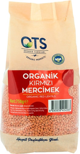 OTS Organik Kırmızı Mercimek 750 gr