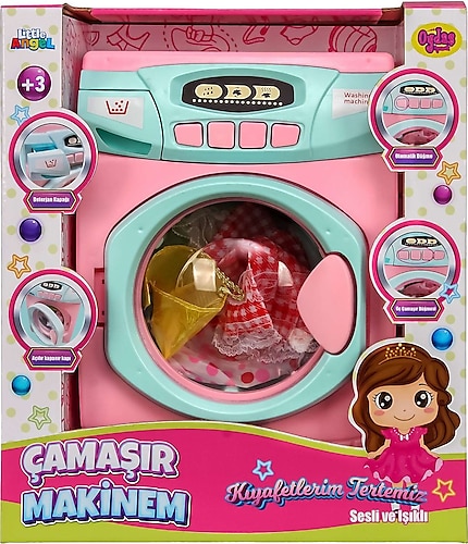 Oydaş Oyuncak Pilli Büyük Boy Çamaşır Makinesi 02608