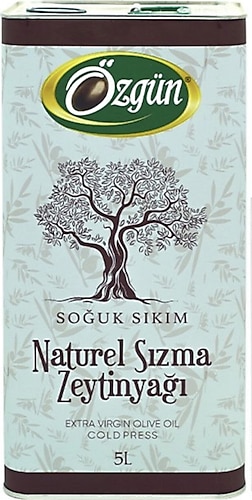 Özgün Soğuk Sıkım Natürel Sızma Zeytinyağı 5 lt