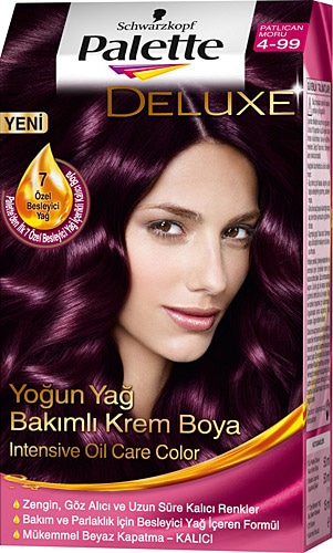 Palette Deluxe 4-99 Patlıcan Moru Saç Boyası