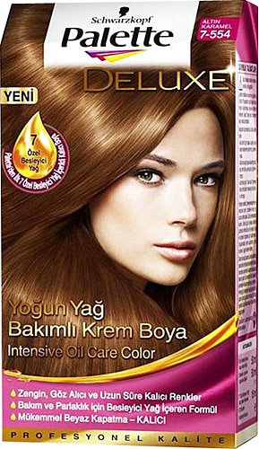 Palette Deluxe 7-554 Altın Karamel Saç Boyası