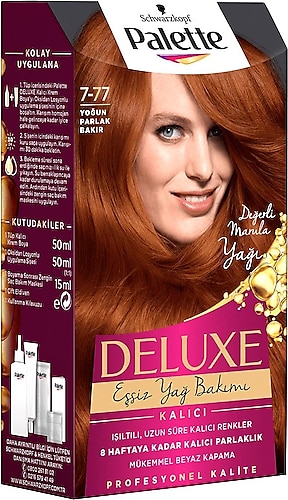 Palette Deluxe 7-77 Yoğun Bakır Saç Boyası