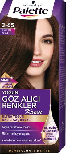 Palette Yoğun Göz Alıcı Renkler 3-65 Çikolata Kahve Saç Boyası
