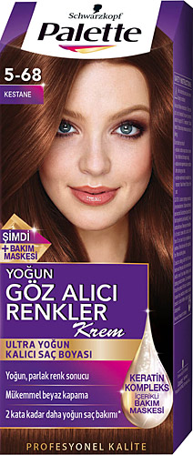 Palette Yoğun Göz Alıcı Renkler 5-68 Kestane Saç Boyası