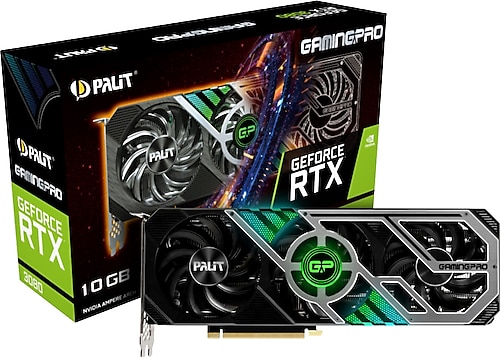 Palit RTX 3080 GamingPro NED3080019IA-132AA 320 Bit GDDR6X 10 GB Ekran Kartı