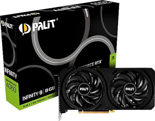 Palit RTX 4060 Infinity 2 NE64060019P1-1070L 128 Bit GDDR6 8 GB Ekran Kartı