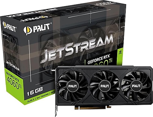 Palit RTX 4060 TI JetStream NE6406T019T1-1061J 128 Bit GDDR6 16 GB Ekran Kartı
