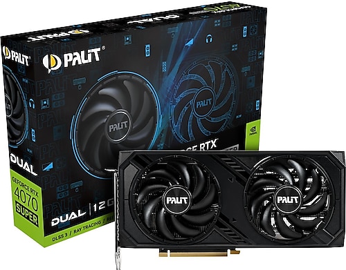 Palit RTX 4070 Super Dual NED407S019K9-1043D 192 Bit GDDR6X 12 GB Ekran Kartı