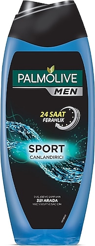 Palmolive Men Sport 3'ü 1 Arada Canlandırıcı 500 ml Yüz,Vücut ve Saç için Duş Jeli