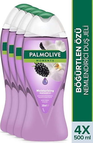 Palmolive Moments Böğürtlen Orkide 500 ml 4 Adet Duş Jeli