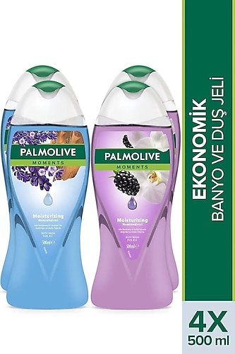 Palmolive Moments Nemlendirici Banyo ve Duş Jeli 500 ml 4 Adet