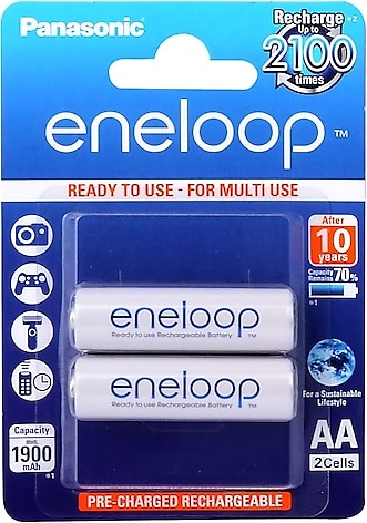 Panasonic Eneloop 1900 mAh 1.2 V 2'li Ni-Mh Şarj Edilebilir AA Kalem Pil
