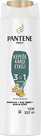 Pantene Kepeğe Karşı 3'ü 1 Arada Şampuan 350 ml