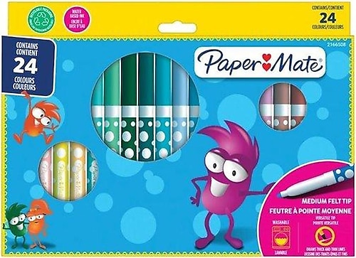 Paper Mate 24'lü Keçeli Kalem Seti