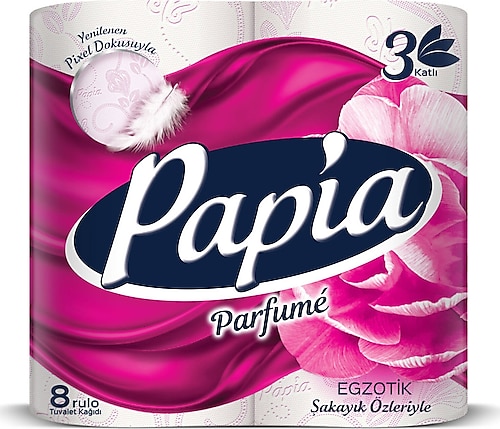 Papia Egzotik Parfümlü 8'li Tuvalet Kağıdı