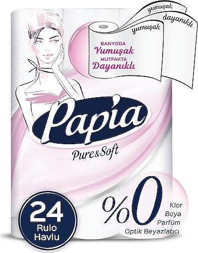 Papia Pure & Soft 24'lü Kağıt Havlu