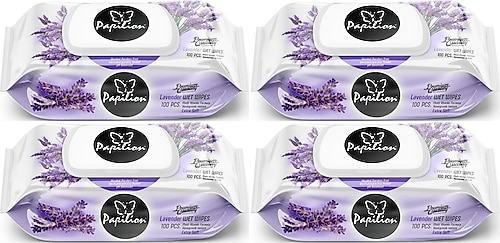 Papilion Lavanta Kokulu 100 Yaprak 2'li Paket Islak Mendil